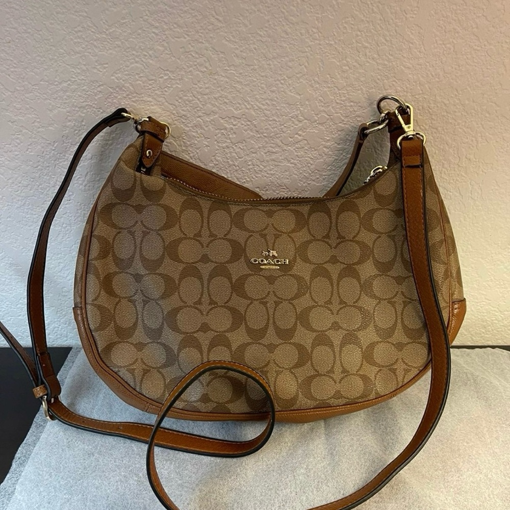 Coach Brown Signature Shoulder Bag